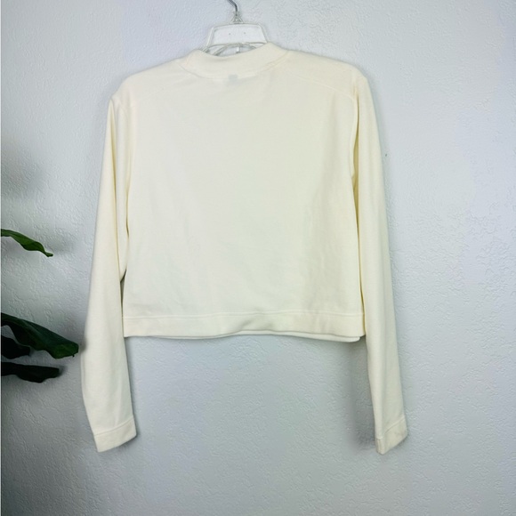 Rains Women's Fleece Sweatshirt Fossil Ivory XS - Picture 7 of 8